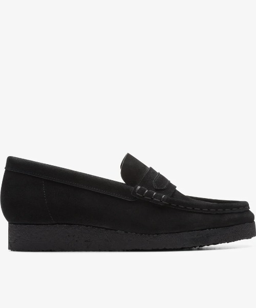 Clarks ブラック モカシン 23cm Clarks デッキシューズ モカシン CLRAKS/クラークス WALLABEE