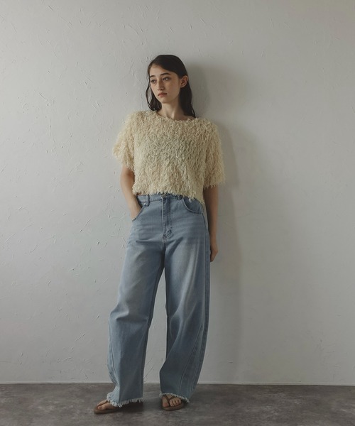 フリンジTシャツ MINERTE tシャツ 「MINERTE」fringe tops / フリンジトップス