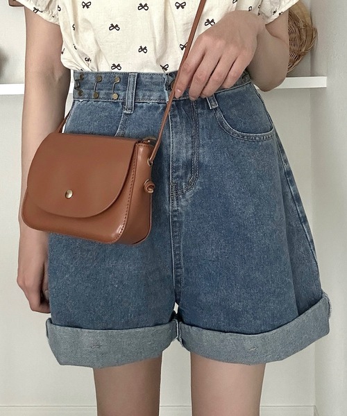 お値下げ中！soor ploom 6yr 116cm デニムスコート　ショーパン SOOR PLOOM / Enid Shortall - Gingham Print, Blu