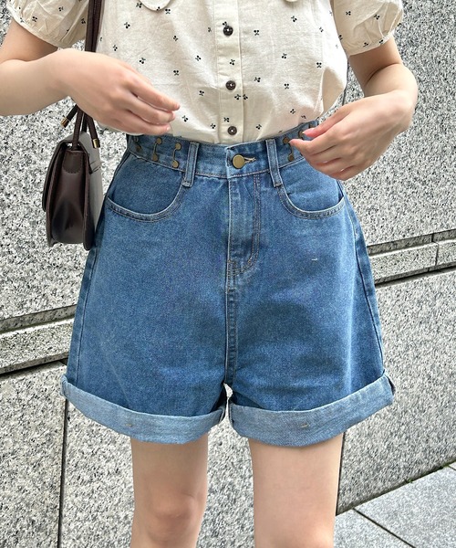 ダイヤ JEANS ダメージショートパンツ23インチ ダイヤ JEANS ダメージショートパンツ23インチ