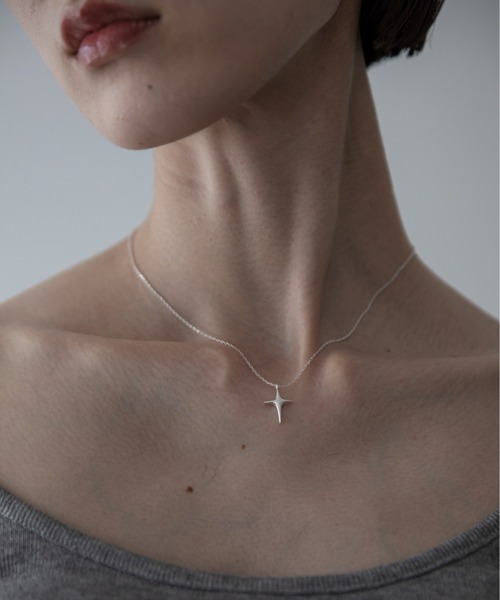 ネックレス シャイニーチャームネックレス/silver925 レディース
