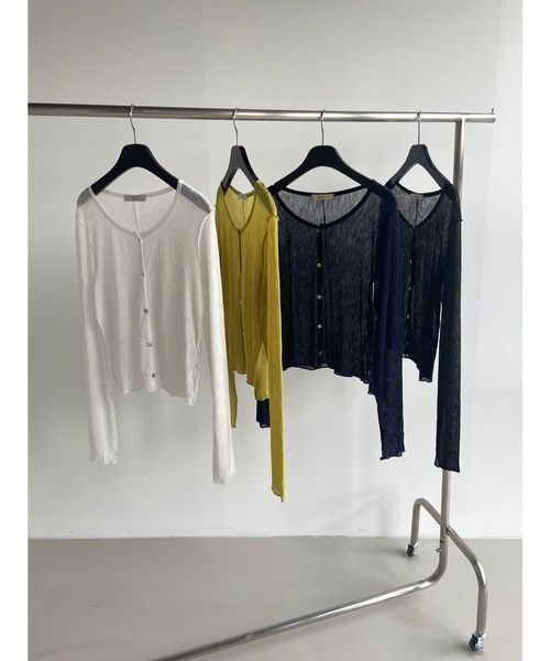Didot.showroom カーディガン リンクルシアーカーディガン