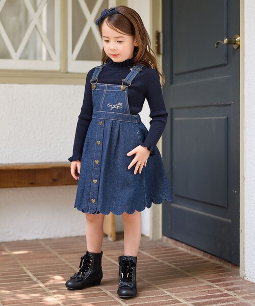 any FAM スカート デニムジャンパースカート キッズ 子供服