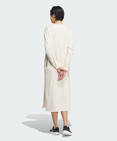 adidas ワンピース エッセンシャルズ プラス スリーストライプス