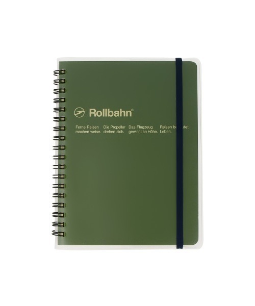 Rollbahn 手帳 ロルバーン ポケット付メモL 3点セット（「リング用