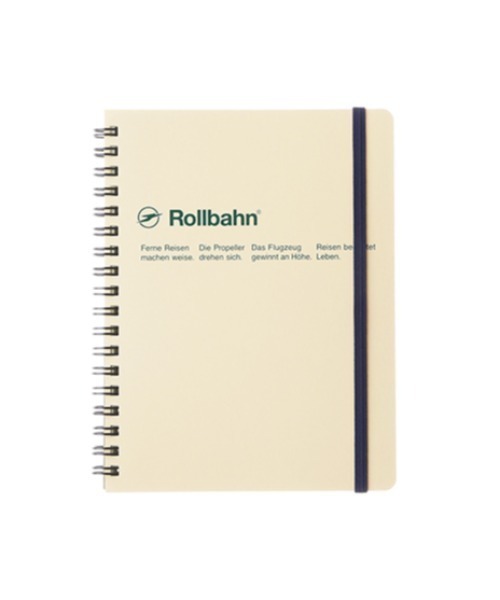 Rollbahn 手帳 ロルバーン ポケット付メモL 3点セット（「リング用