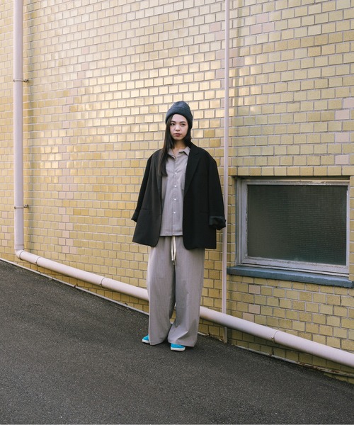 ジャケット・アウター Cotton pajama shirt jacket HONE シャツ pinstripe pajama shirt jacket/ ピンストライプ