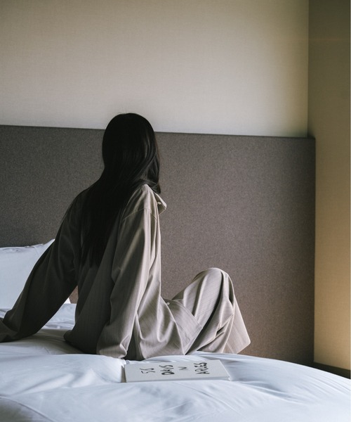ジャケット・アウター Cotton pajama shirt jacket HONE シャツ pinstripe pajama shirt jacket/ ピンストライプ