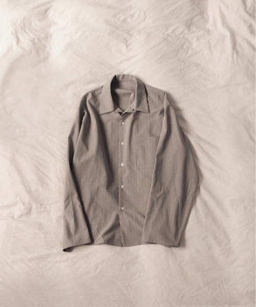 ジャケット・アウター Cotton pajama shirt jacket HONE シャツ pinstripe pajama shirt jacket/ ピンストライプ