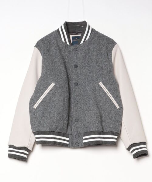 BROOKS BROTHERS ウールブルゾン　Mサイズ BROOKS BROTHERS ブルゾン アウター ウール/カウレザー バー