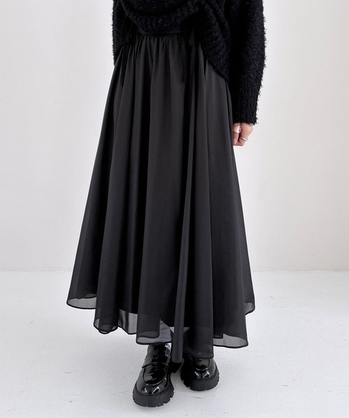 Heather（ヘザー） ロング スカート シアーボリュームロングスカート