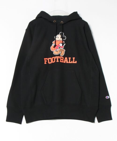 Champion×BEAMS リバースウィーブ ミッキーマウス パーカー Champion パーカー 「Champion」C3-A131 RW HOODED SWEATSHIRT
