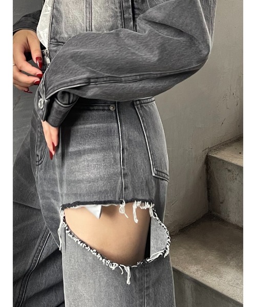 EVRIS デニムパンツ EVRIS ジーンズ デニム デニムパンツ 「再生産！」サイド