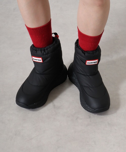 未使用HUNTERスノーショートブーツ24㌢ HUNTER（ハンター） ブーツ HUNTER GRIP SHORT SNOW BOOT ハンター