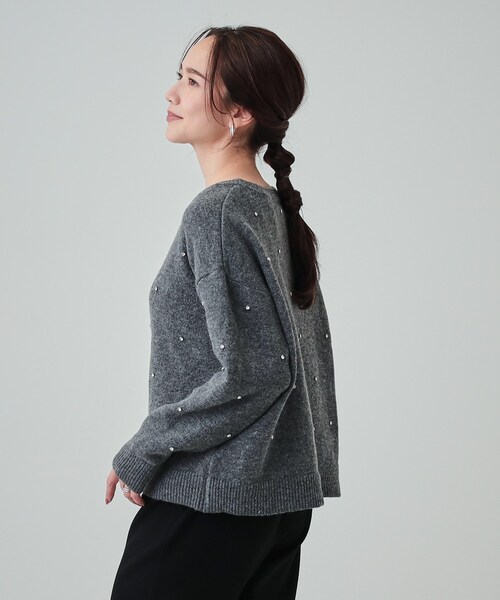 DRESKIP（ドレスキップ） ニット セーター 「S-LL」上品でフェミニン