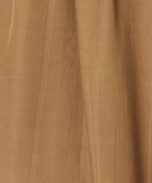 Gabardine K.T洗える キュプラレーヨン ゴムガウチョパンツ カーキ Gabardine K.T洗える キュプラレーヨン ゴムガウチョパンツ