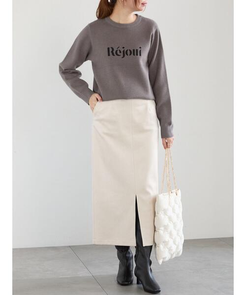 美品♡¥39,600♡Rene ロゴ刺繍入りニットプルオーバー Te chichi ニット セーター Rejoui刺繍ロゴニットプルオーバー
