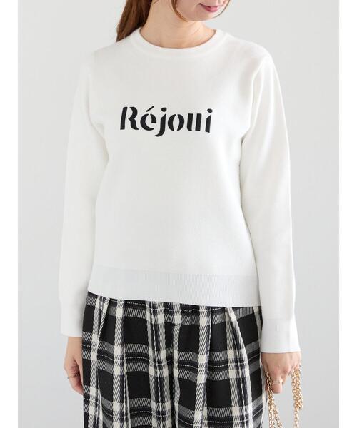Te chichi ニット セーター Rejoui刺繍ロゴニットプルオーバー