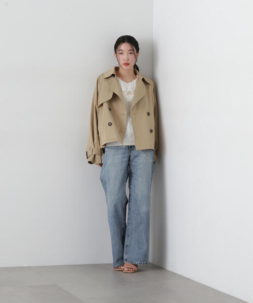 N.N. Natural Beauty Basic 今季　ショートトレンチコート 楽天市場】ショートトレンチコート N. Natural Beauty Basic