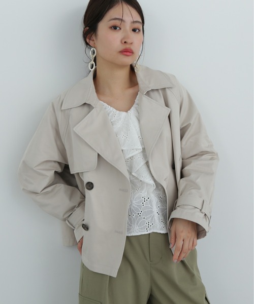 ショートトレンチコート　N.（N.Natural Beauty Basic） 袖バックルショートトレンチコート | N. Natural Beauty Basic