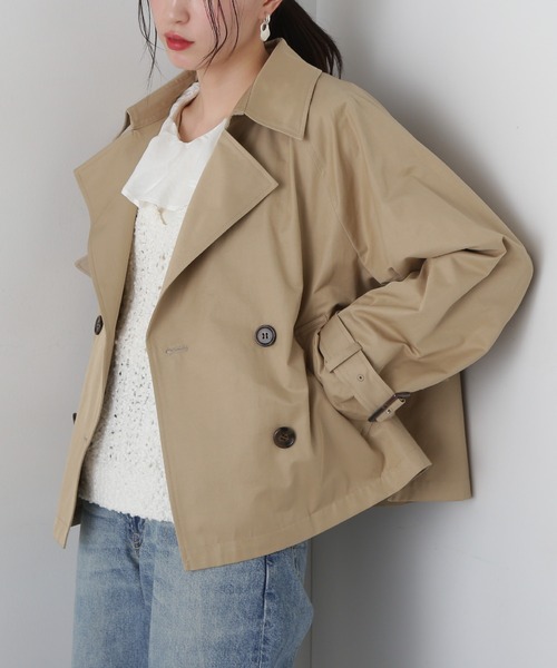 ショートトレンチコート　N.（N.Natural Beauty Basic） 袖バックルショートトレンチコート | N. Natural Beauty Basic