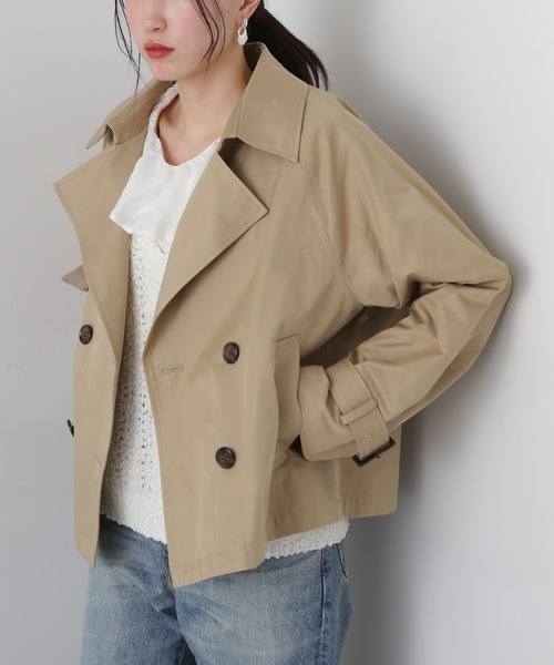 ショートトレンチコート　N.（N.Natural Beauty Basic） 袖バックルショートトレンチコート | N. Natural Beauty Basic