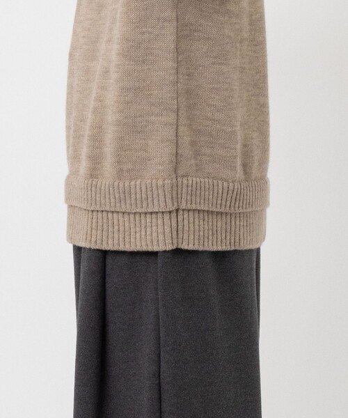 Name.（ネーム） ベスト ジレ 「Name.」FAKE RAYERED TILDEN KNIT 23AW 