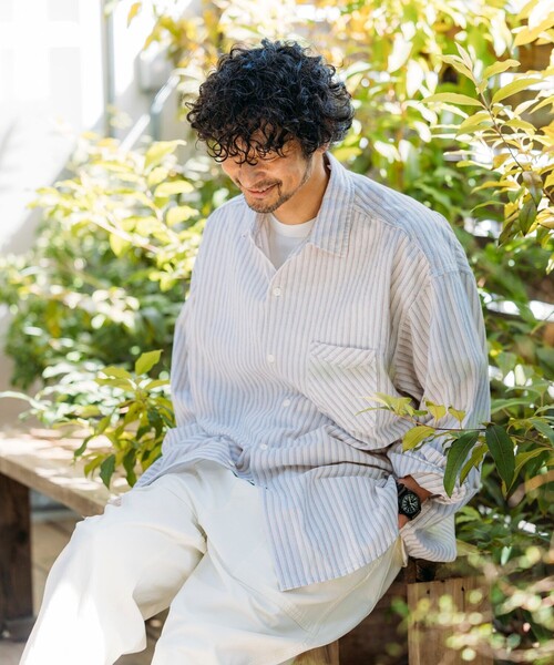 HINSON シャツ HINSON/ヒンソン レギュラーカラー ロングスリーブ