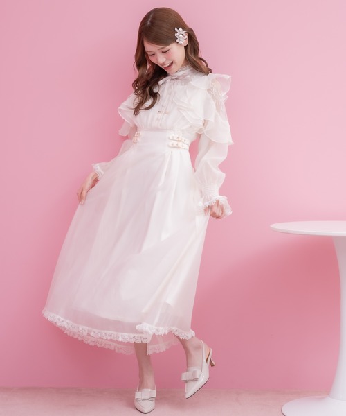 SLY（スライ）の「LIMITED ITEM FRILL LACE L/OP フリルレース