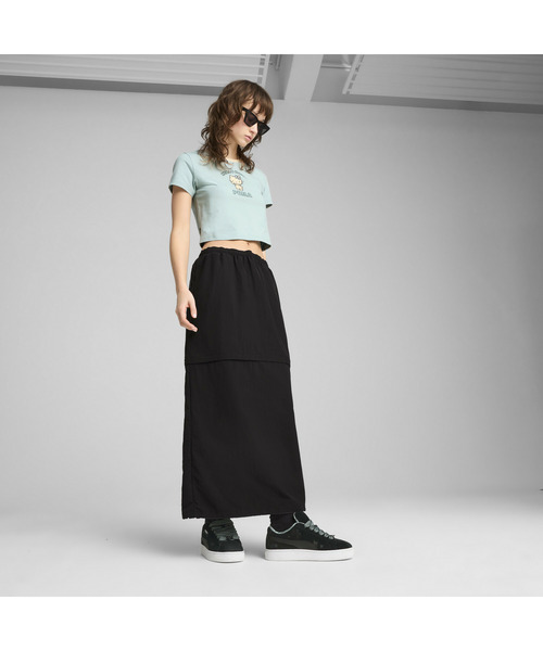 【Puma】ハローキティ&フレンズ ロング ショート 2way スカート セール】PUMA PUMA x HELLO KITTY & FRIENDS WOVEN MAXI SKIRT
