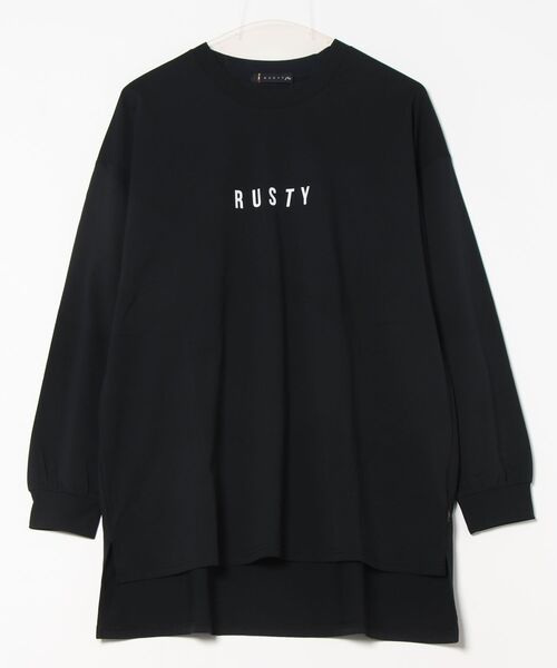 RUSTY（ラスティ）_レディース_長袖シャツ【ブラック(PEW)】_955100 RUSTY RUSTY/ラスティ レディース 長袖 ラッシュガード Tシャツ