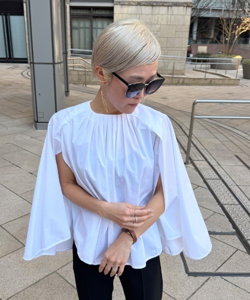 tシャツ スタイルカバーケープ風トップス レディース : ZOZOTOWN