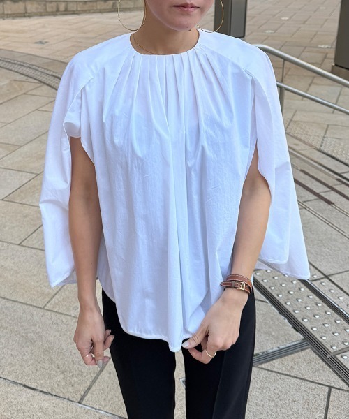 tシャツ スタイルカバーケープ風トップス レディース : ZOZOTOWN Yahoo