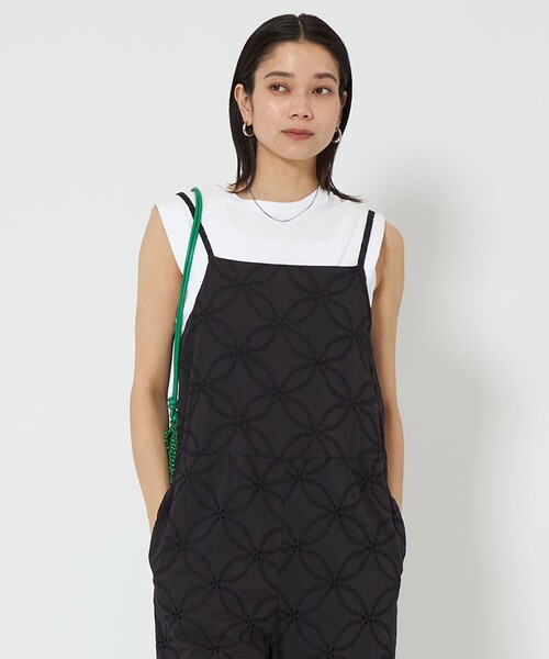 tシャツ W＆W ノースリーブプルオーバーカットソー レディース green label relaxing tシャツ ショルダータック ノースリーブ