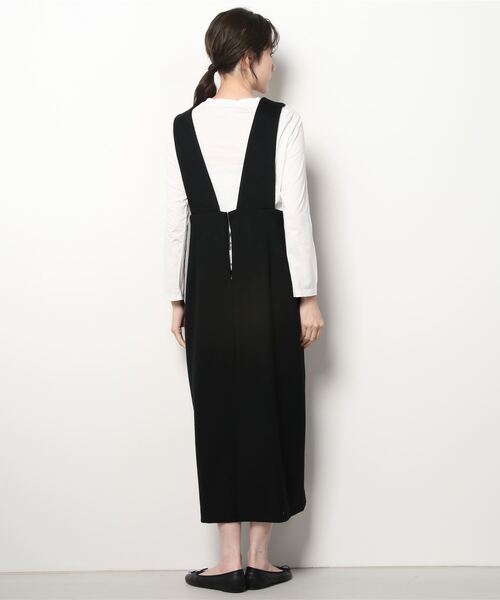 「SACRA」 サロペットスカート 38 ブラック レディース_画像3