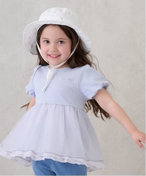tシャツ 「リンク」シアーペプラムドッキングT(キッズ) キッズ 子供服 女の子 | petit main | 03