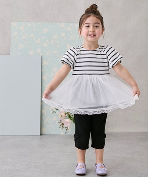 tシャツ 「リンク」シアーペプラムドッキングT(キッズ) キッズ 子供服 女の子 | petit main | 06