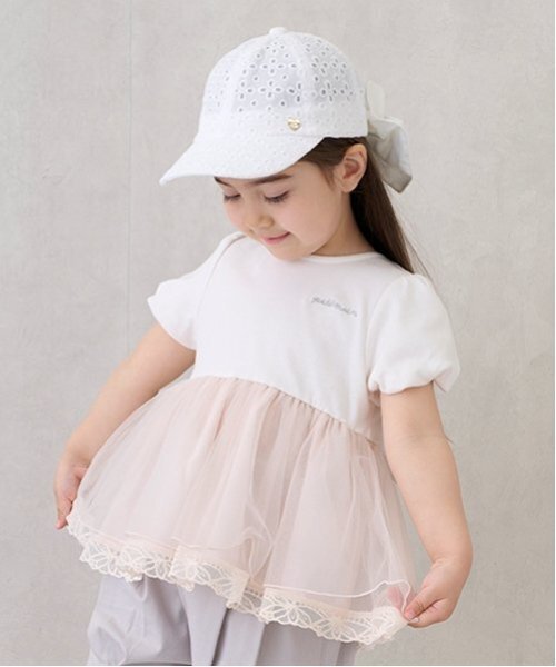 tシャツ 「リンク」シアーペプラムドッキングT(キッズ) キッズ 子供服 女の子 | petit main | 07