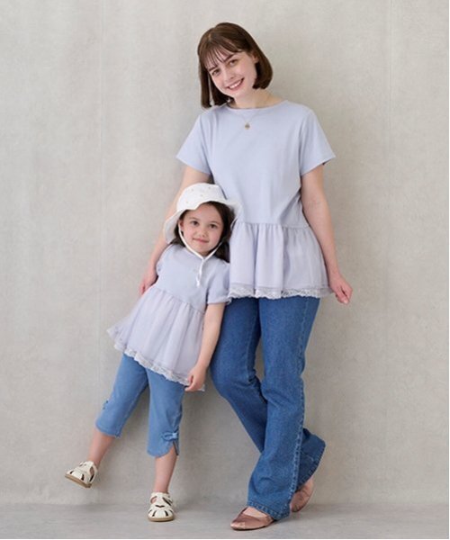 tシャツ 「リンク」シアーペプラムドッキングT(キッズ) キッズ 子供服 女の子 | petit main | 11