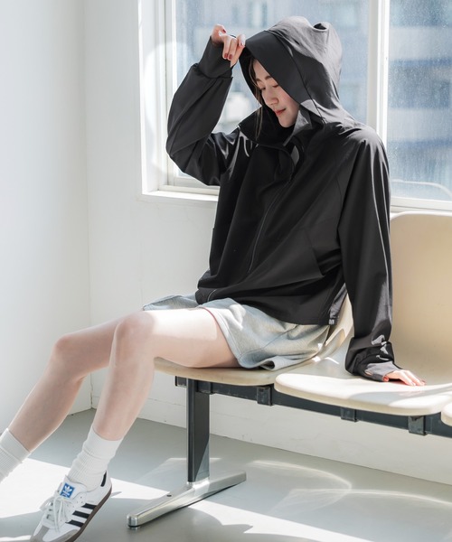 coca パーカー UVカットドルマンパーカー レディース : ZOZOTOWN
