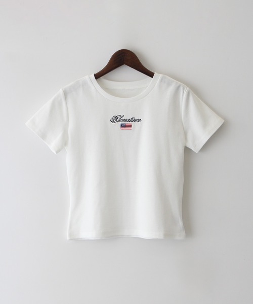 SpRay tシャツ 国旗ロゴ刺繍ちびTシャツ レディース : ZOZOTOWN