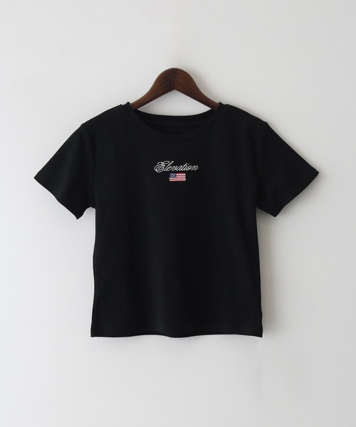 SpRay tシャツ 国旗ロゴ刺繍ちびTシャツ レディース : ZOZOTOWN