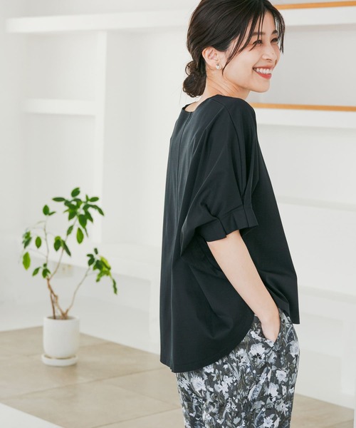 タックスリーブTシャツ green label relaxing tシャツ サッカー タックスリーブ プル