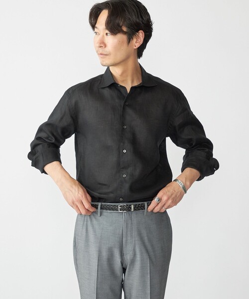 SHIPS（シップス） シャツ SHIPS: ウォッシュド リネン ソリッド
