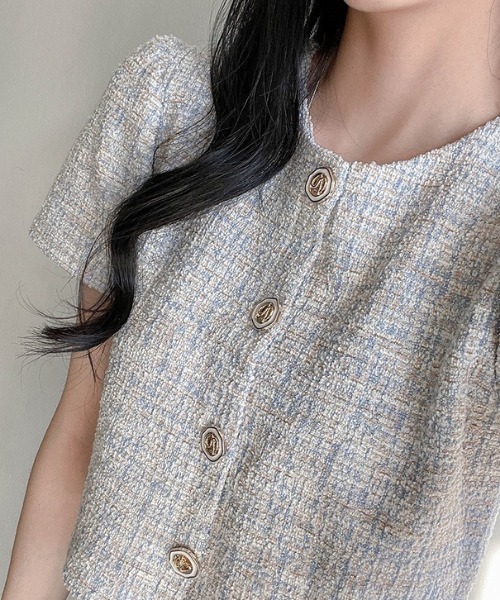 「SONA」 ジャケット FREE スカイブルー レディース_画像5