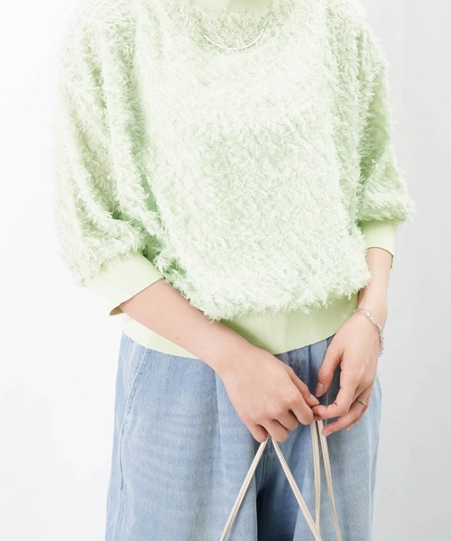 ルーニィ新品⭐️洗える❗️完売❗️カットジャカードブラウスフリンジラメブラウス LADY LUCK LUCA ブラウス シャツ 「新色追加」LC/LLL ジャガード