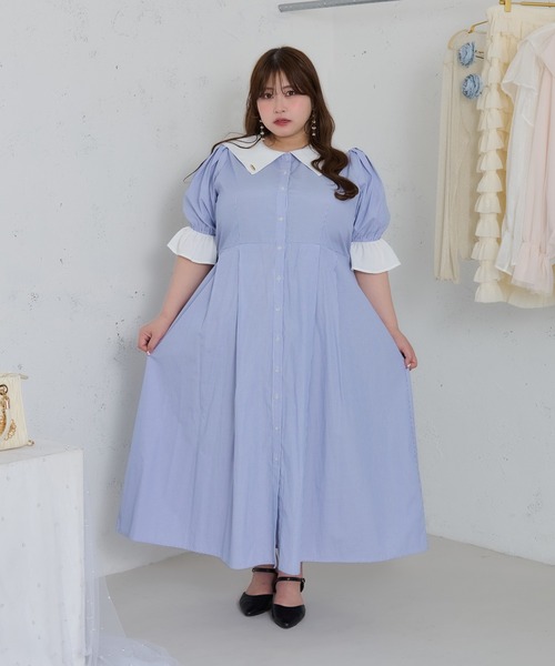 ぴ*）様 ☆美品☆familiar 半袖ワンピース 130サイズ 美品＊familiarファミリア＊半袖ワンピース＊ライトブルー＊130