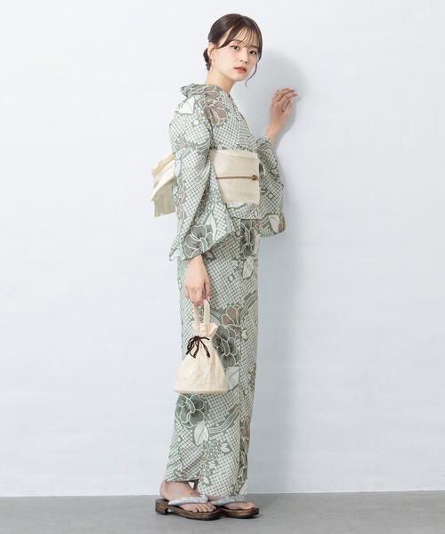 SOUBIEN 浴衣 「floro by SOUBIEN」浴衣2点セット （浴衣＋半幅