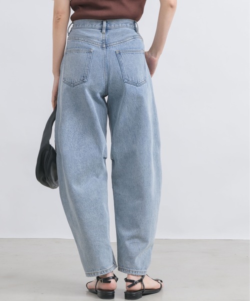 [NEUNA] обработка Denim брюки MEDIUM голубой женский 