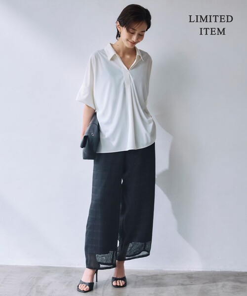 ICB（アイシービー） tシャツ 半袖 「WEB限定・洗える」シアー